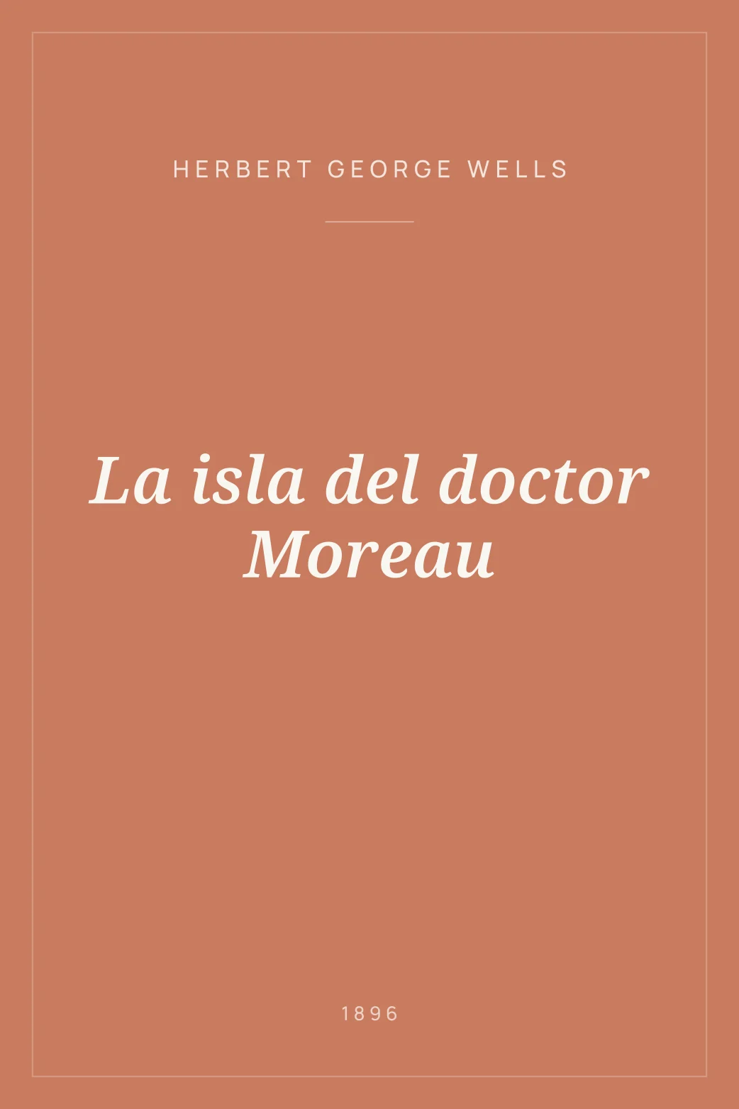 Portada de La isla del doctor Moreau