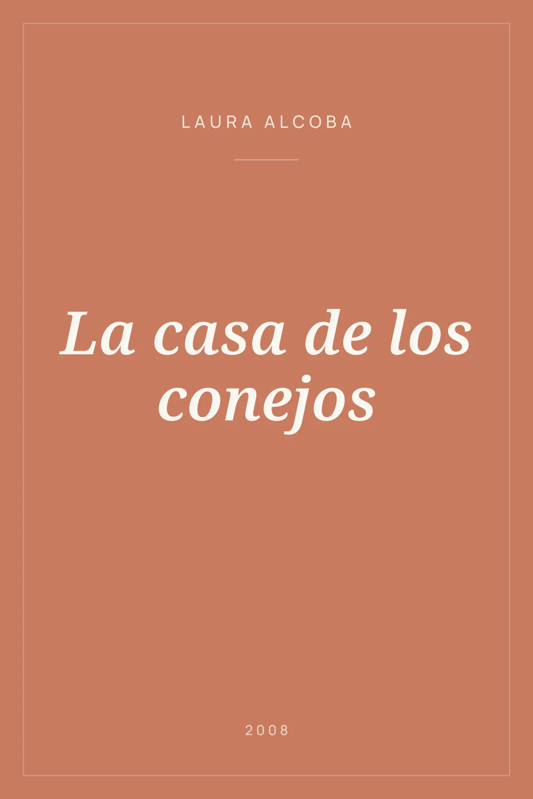 Portada de La casa de los conejos