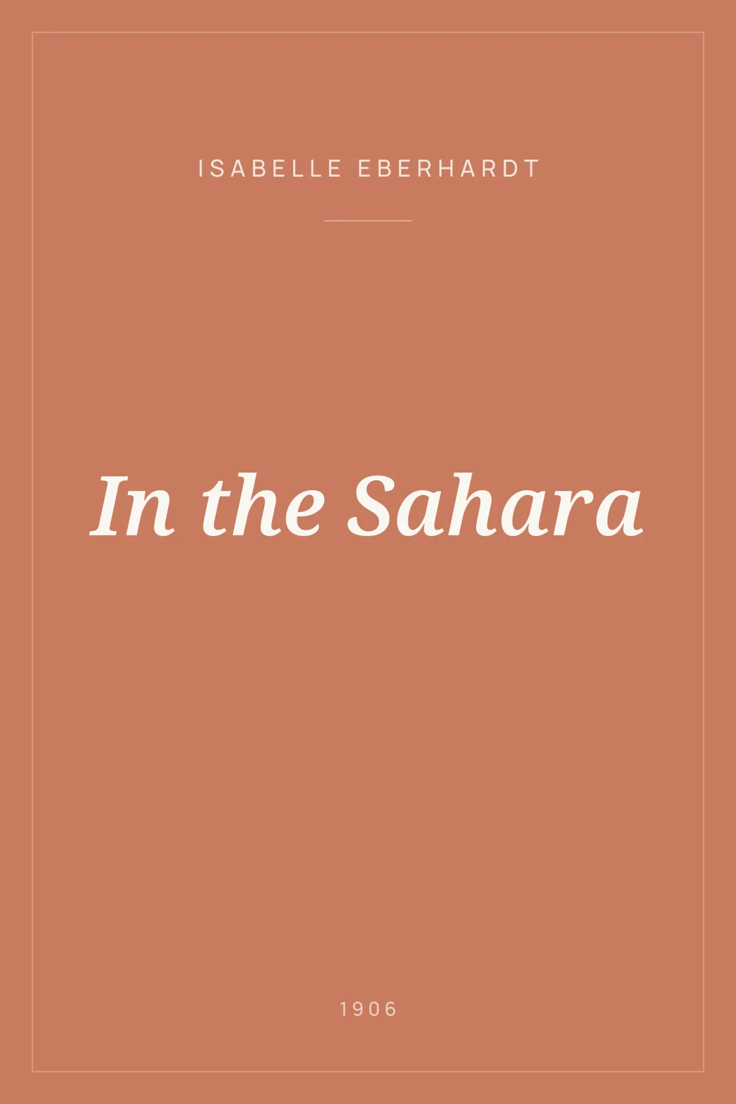 Portada de In the Sahara
