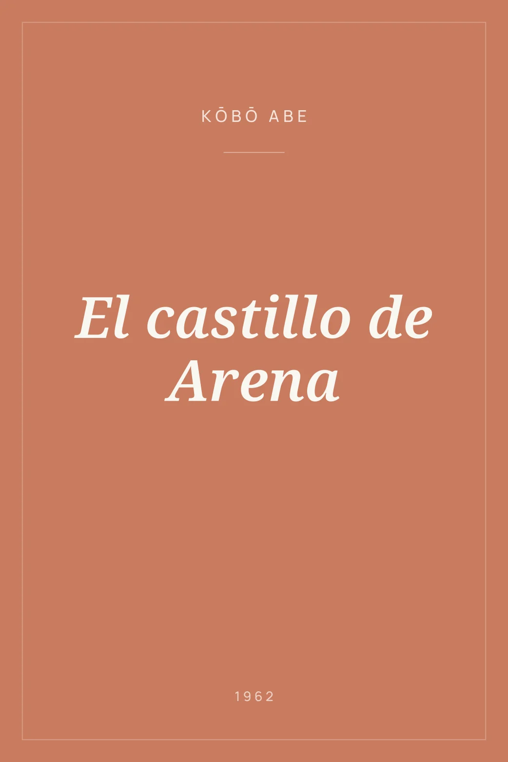 Portada de El castillo de Arena