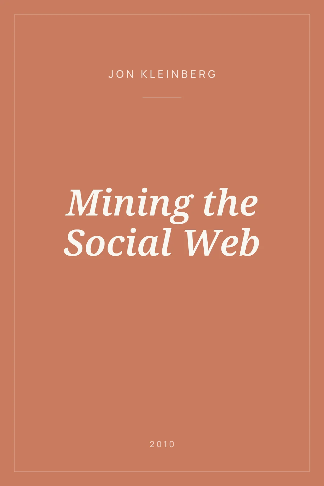 Portada de Mining the Social Web