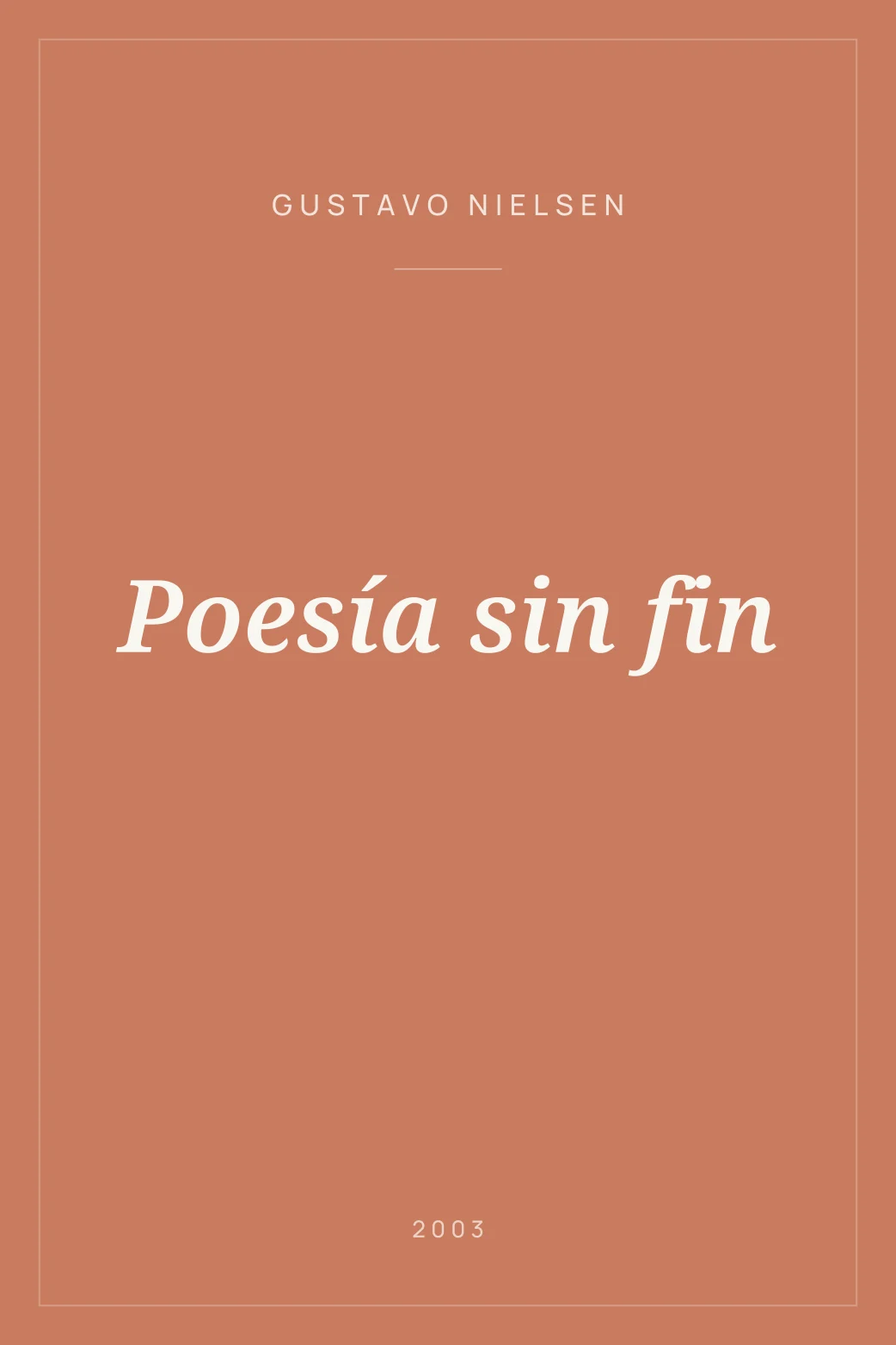 Portada de Poesía sin fin