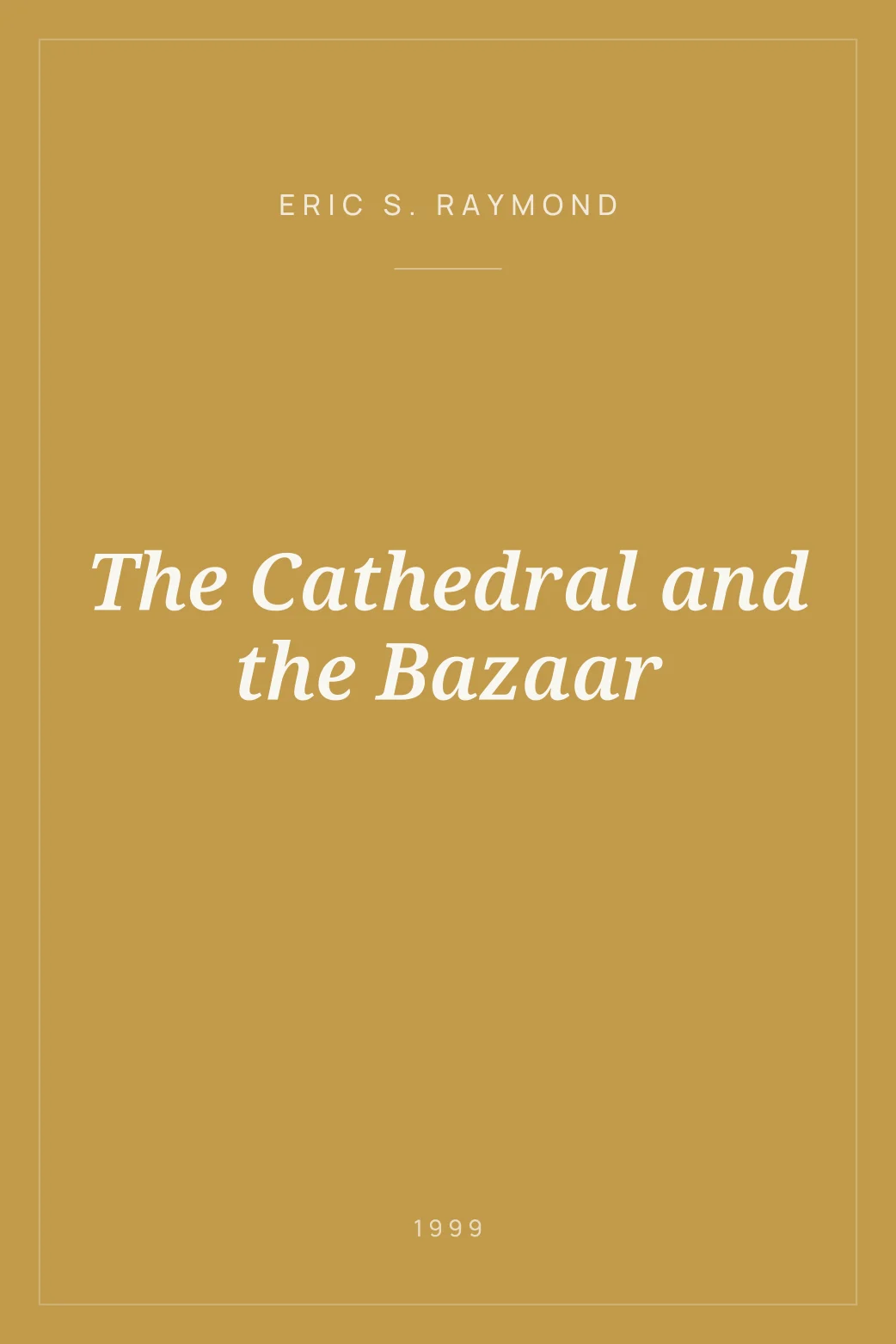 Portada de The Cathedral and the Bazaar