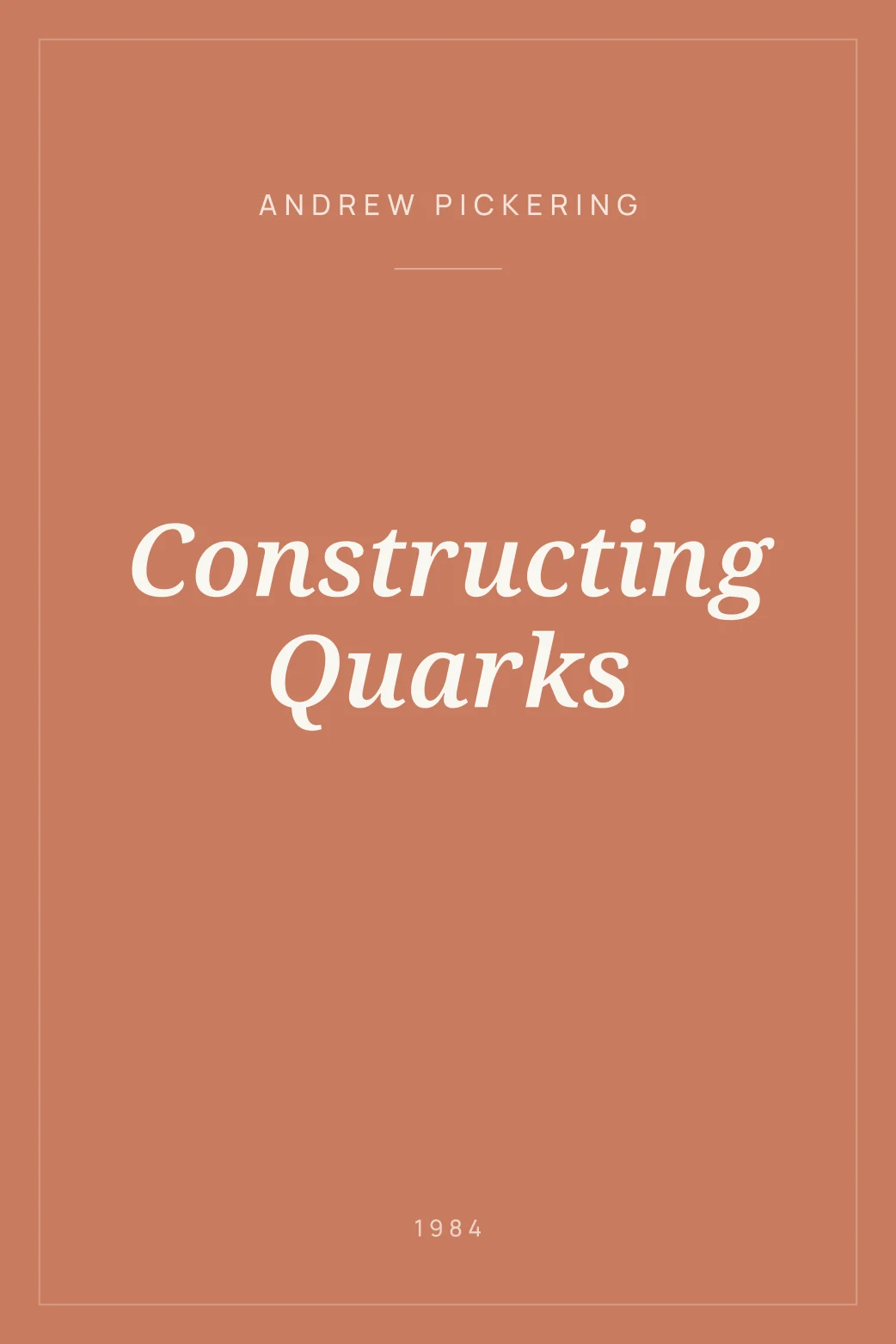 Portada de Constructing Quarks