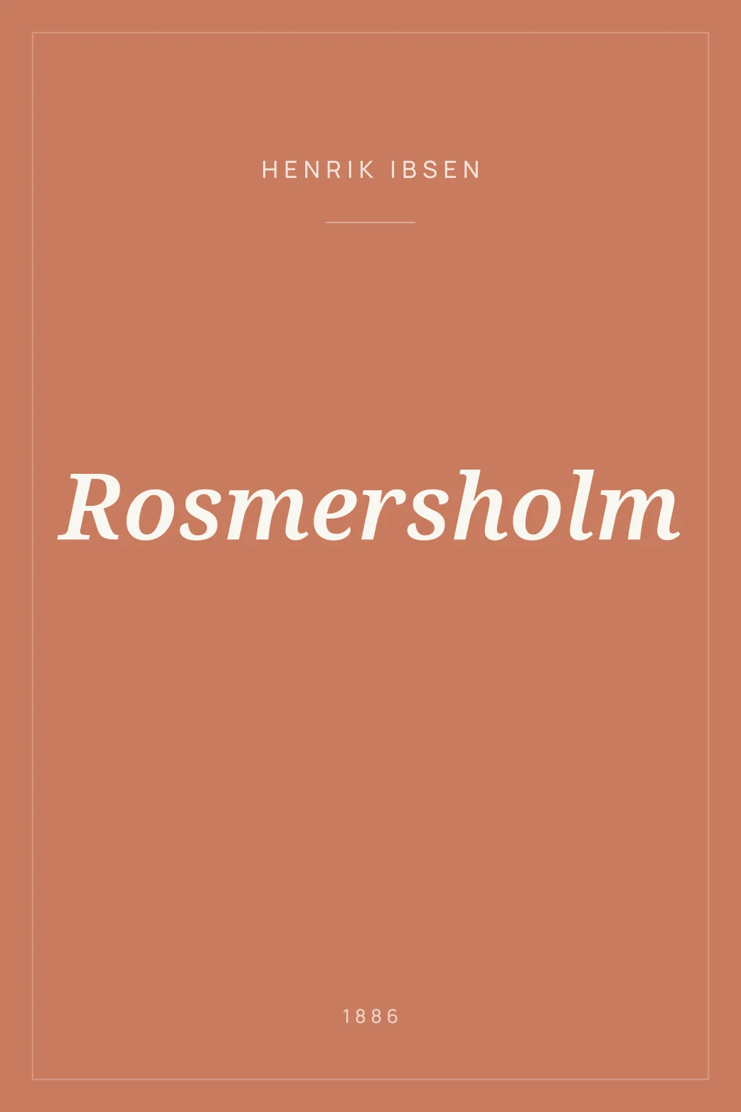 Portada de Rosmersholm