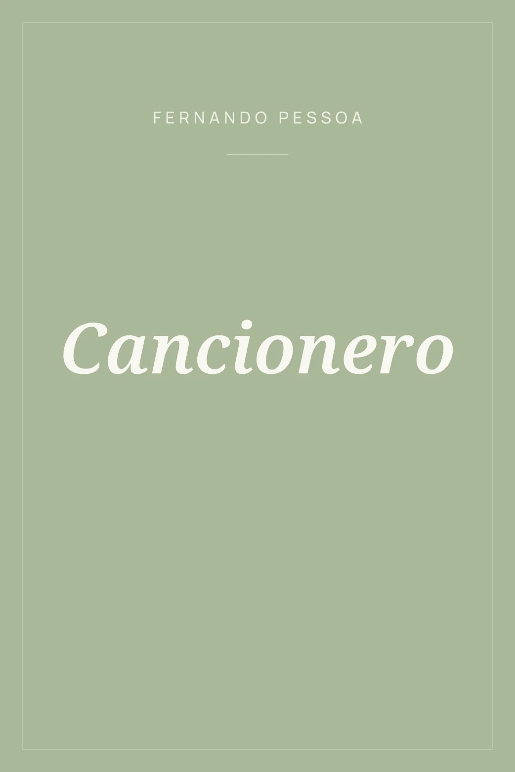 Portada de Cancionero