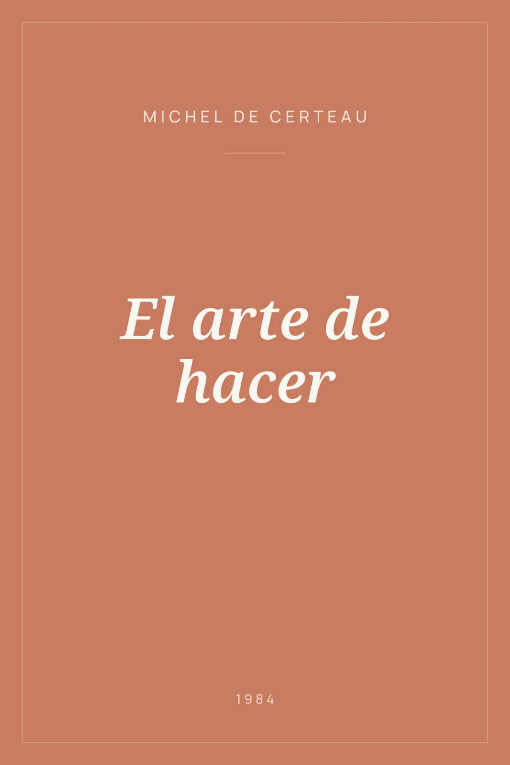 Portada de El arte de hacer