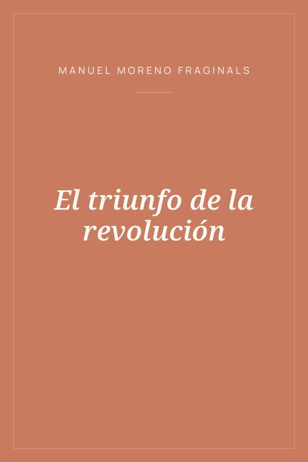 Portada de El triunfo de la revolución