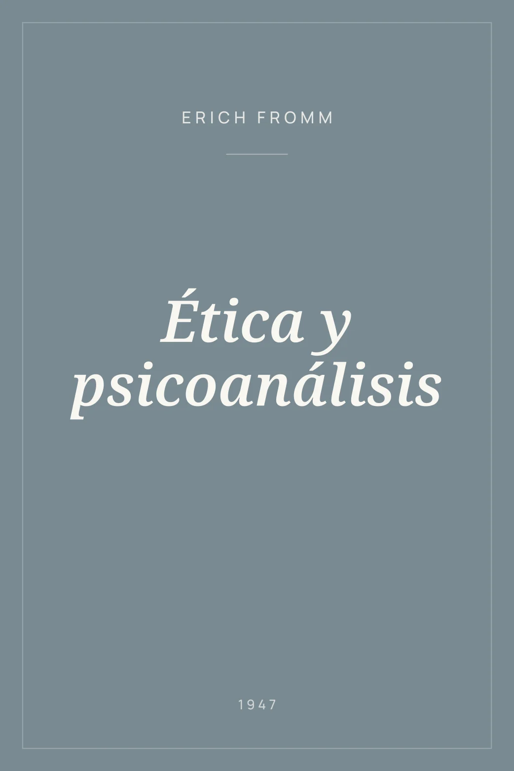 Portada de Ética y psicoanálisis
