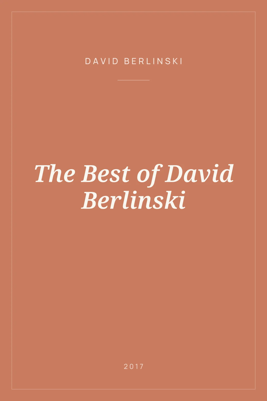 Portada de The Best of David Berlinski