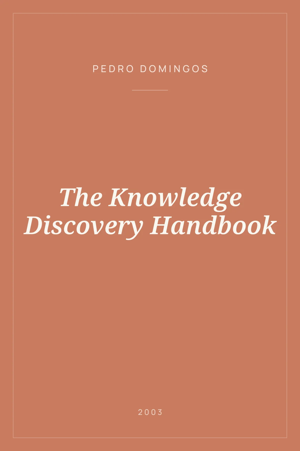 Portada de The Knowledge Discovery Handbook
