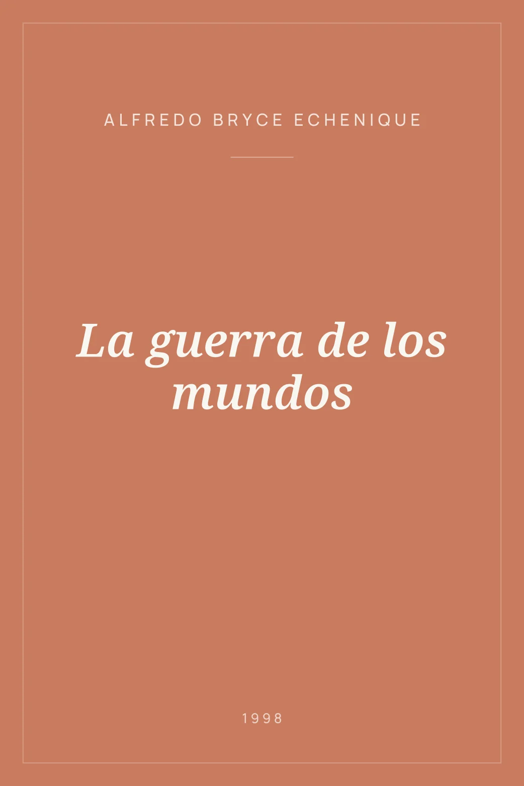 Portada de La guerra de los mundos