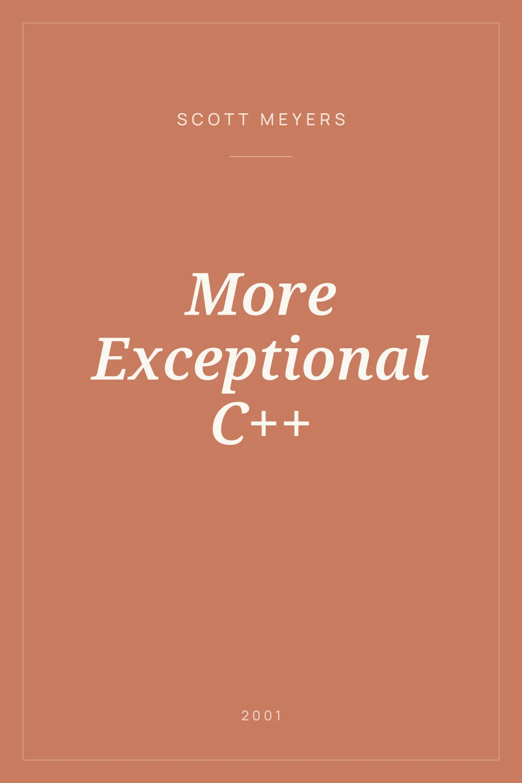 Portada de More Exceptional C++