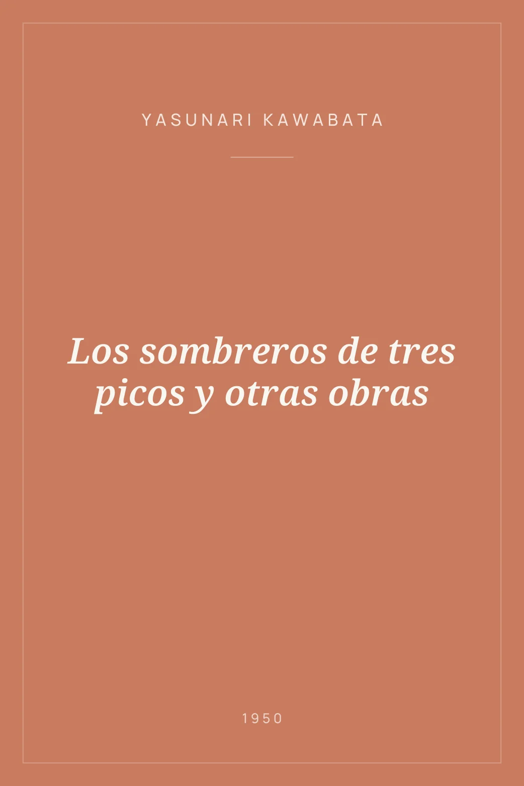 Portada de Los sombreros de tres picos y otras obras