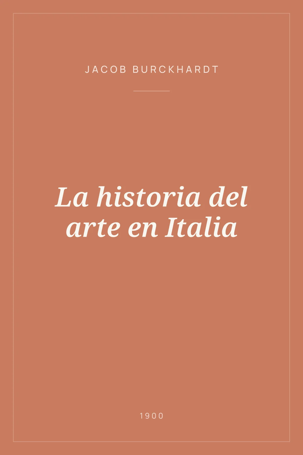 Portada de La historia del arte en Italia