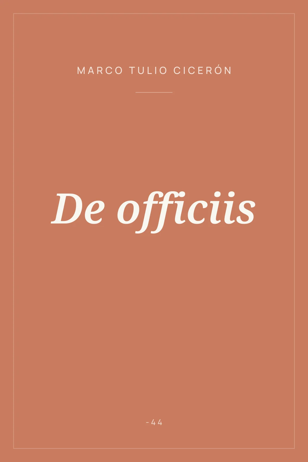 Portada de De officiis