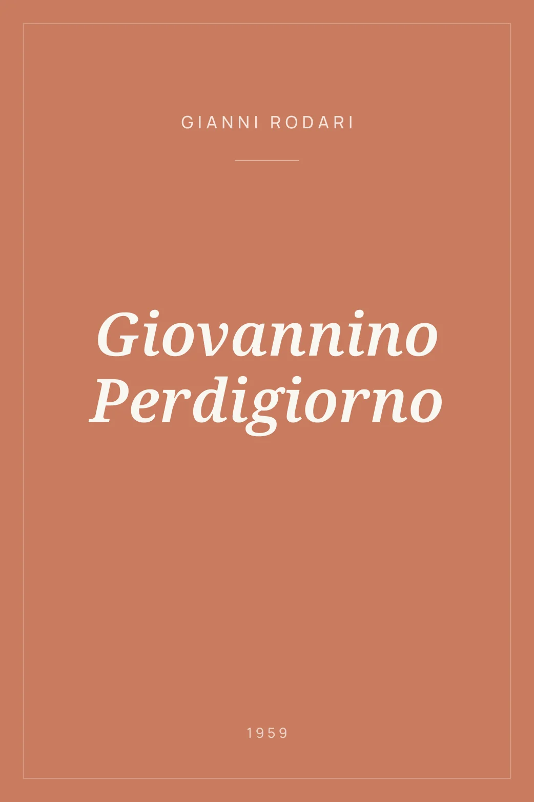 Portada de Giovannino Perdigiorno