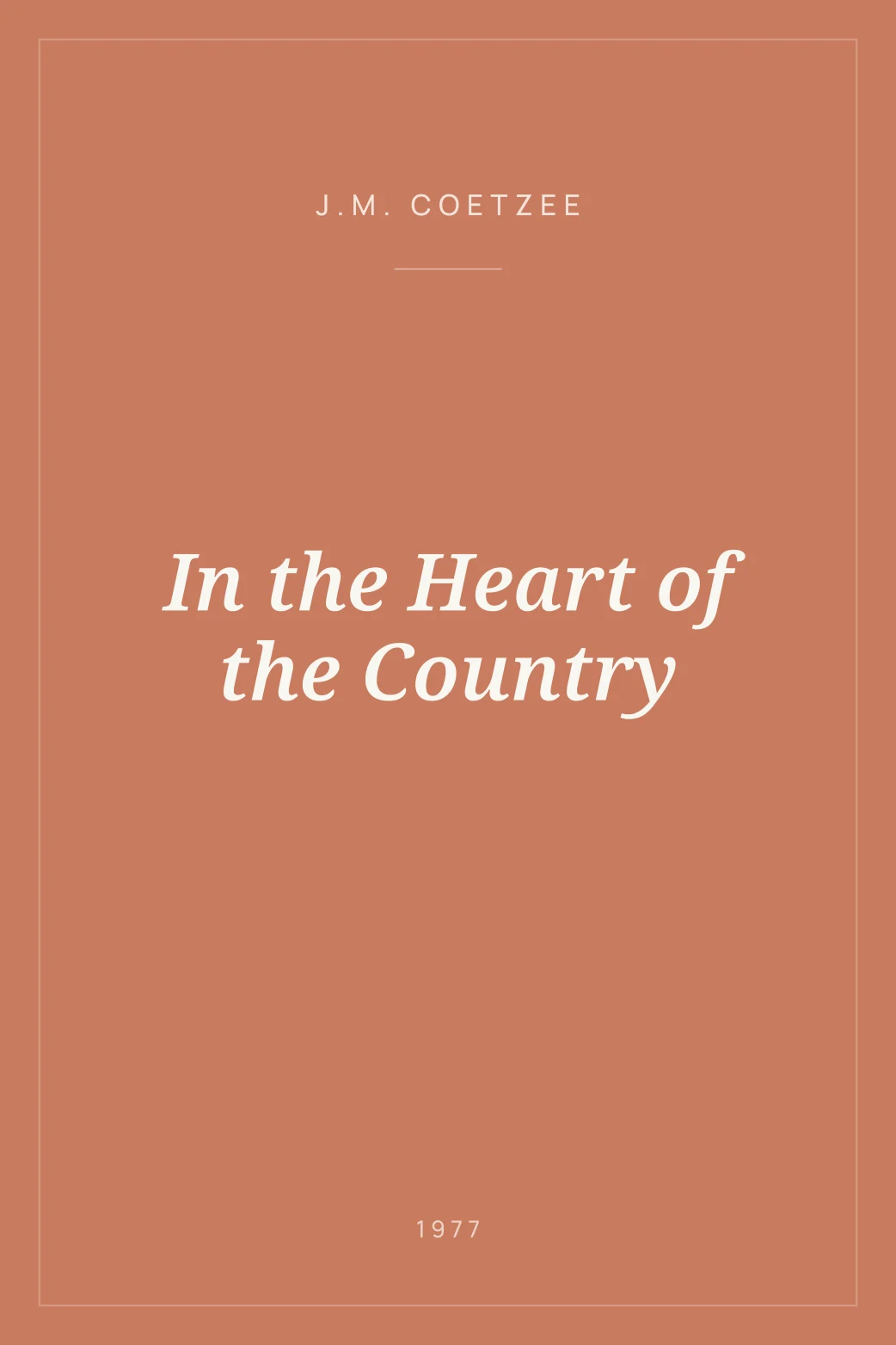 Portada de In the Heart of the Country