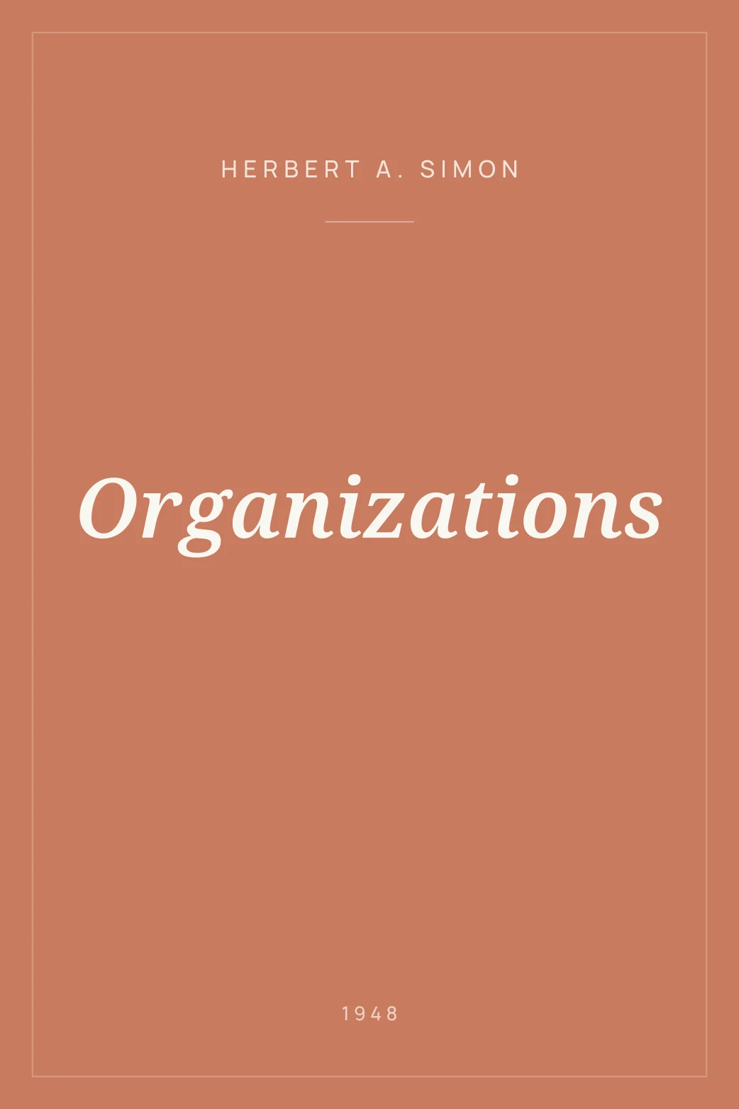 Portada de Organizations