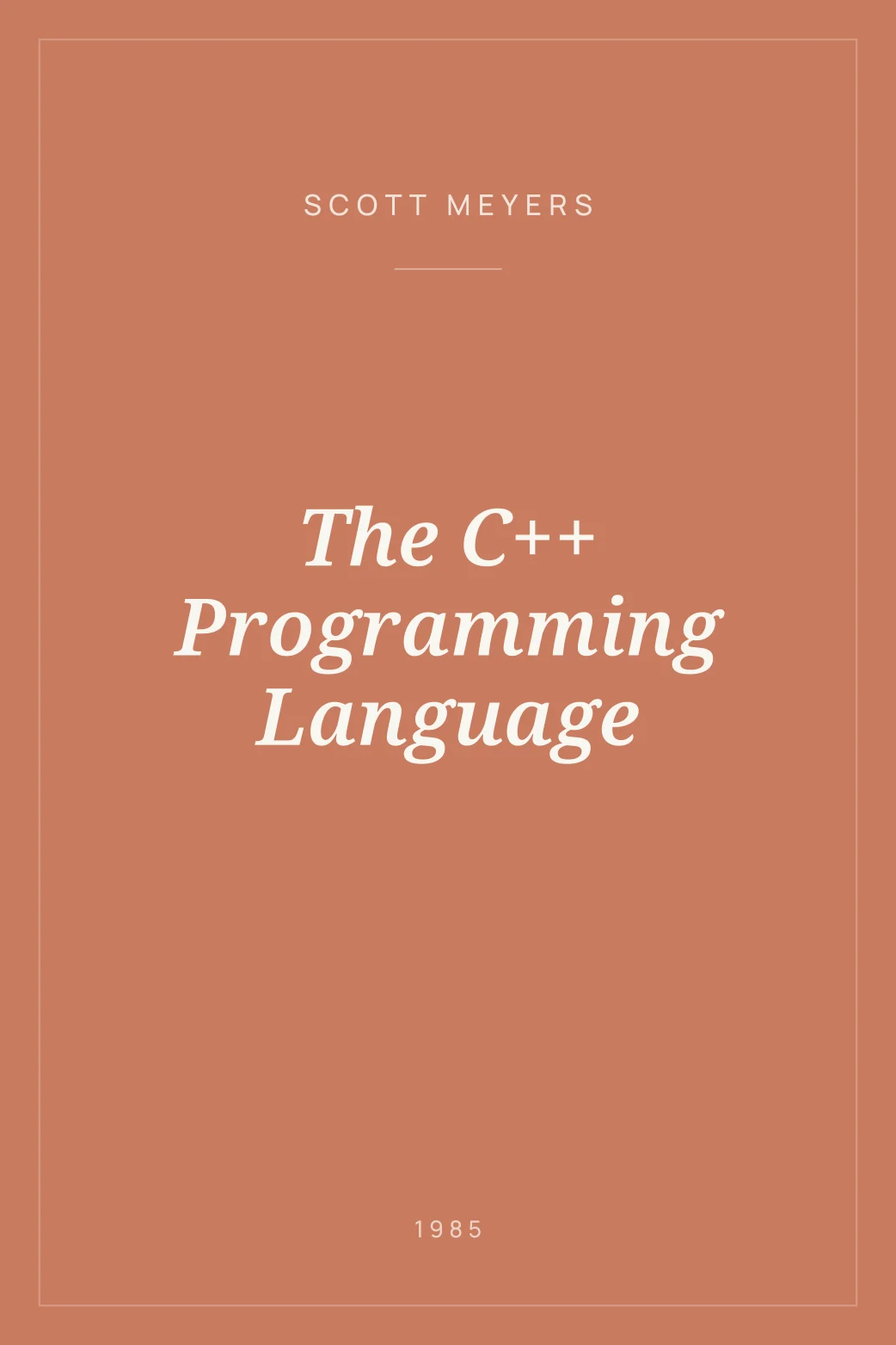 Portada de The C++ Programming Language
