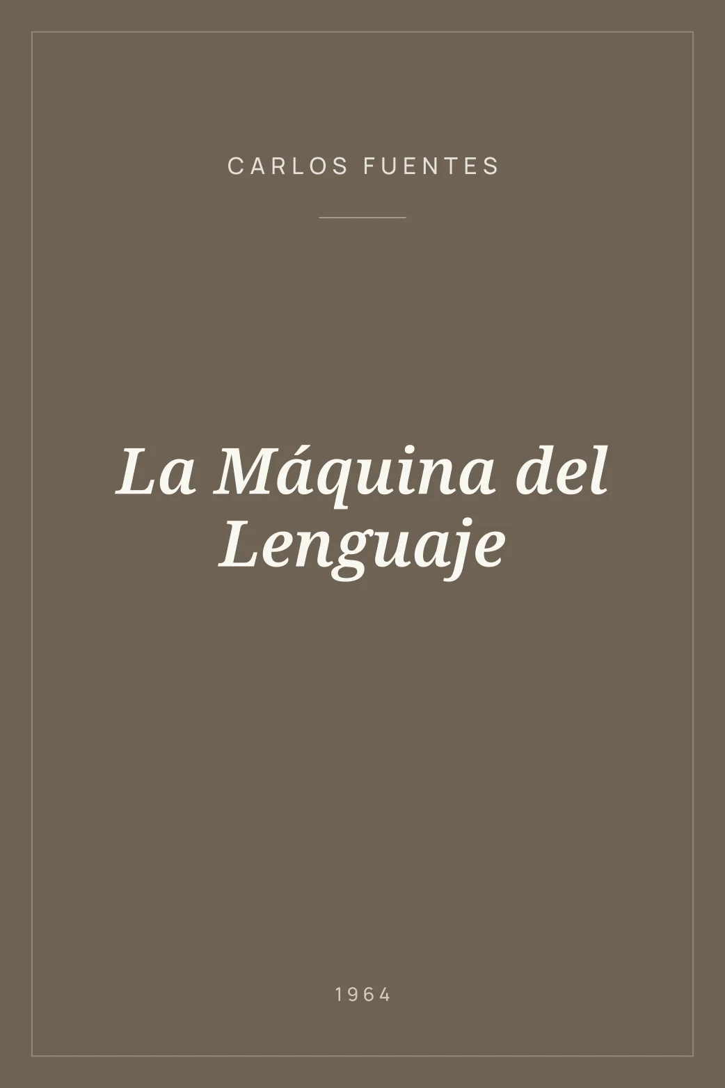 Portada de La Máquina del Lenguaje