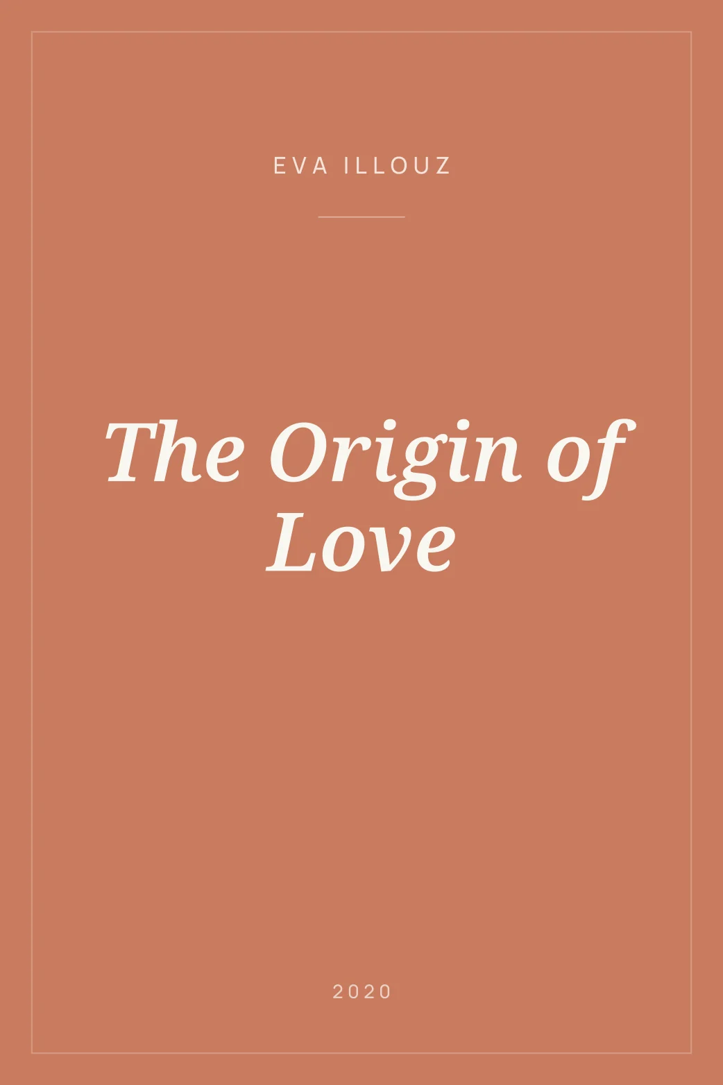 Portada de The Origin of Love