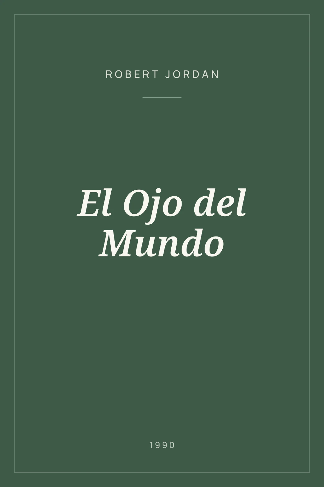 Portada de El Ojo del Mundo