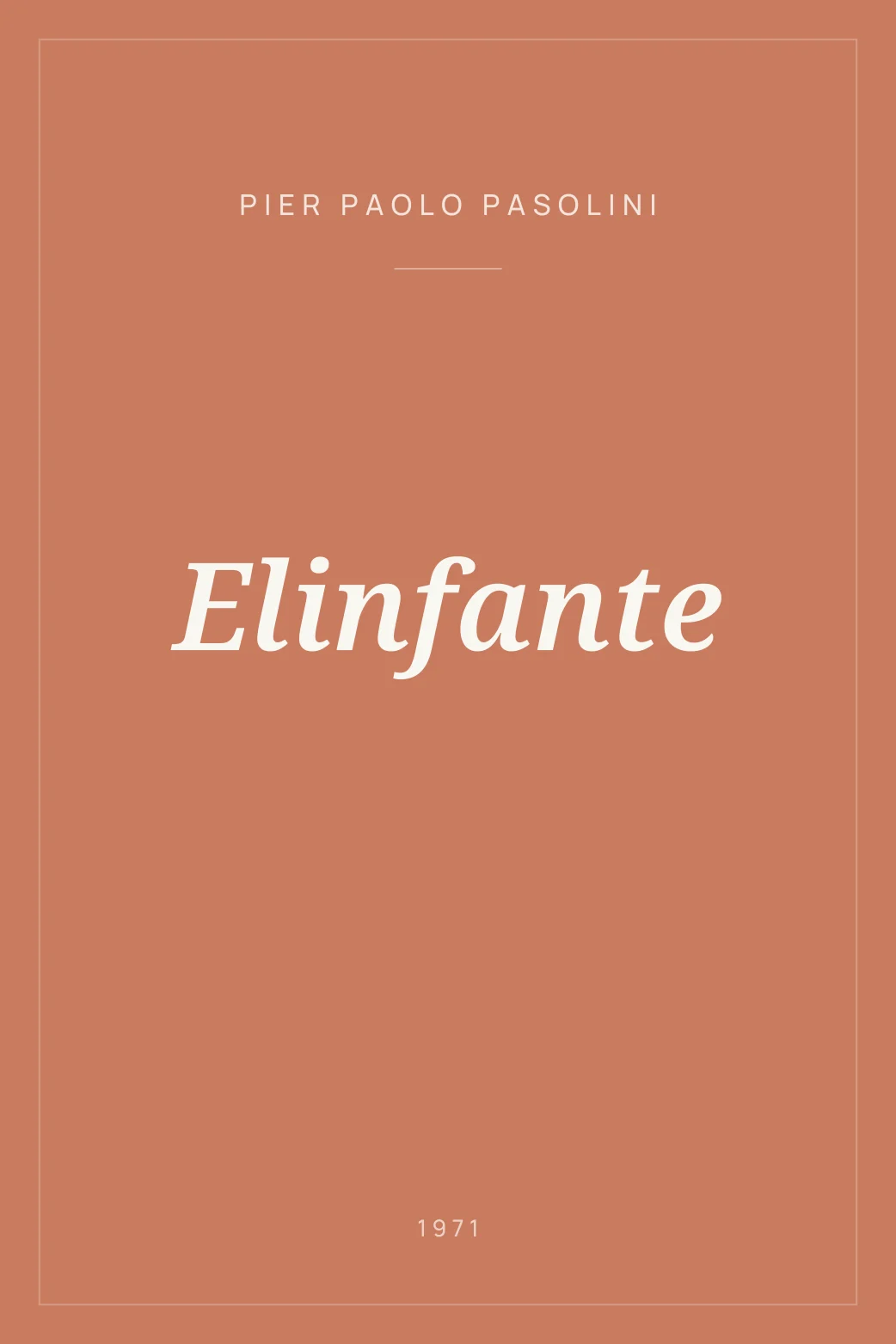 Portada de Elinfante