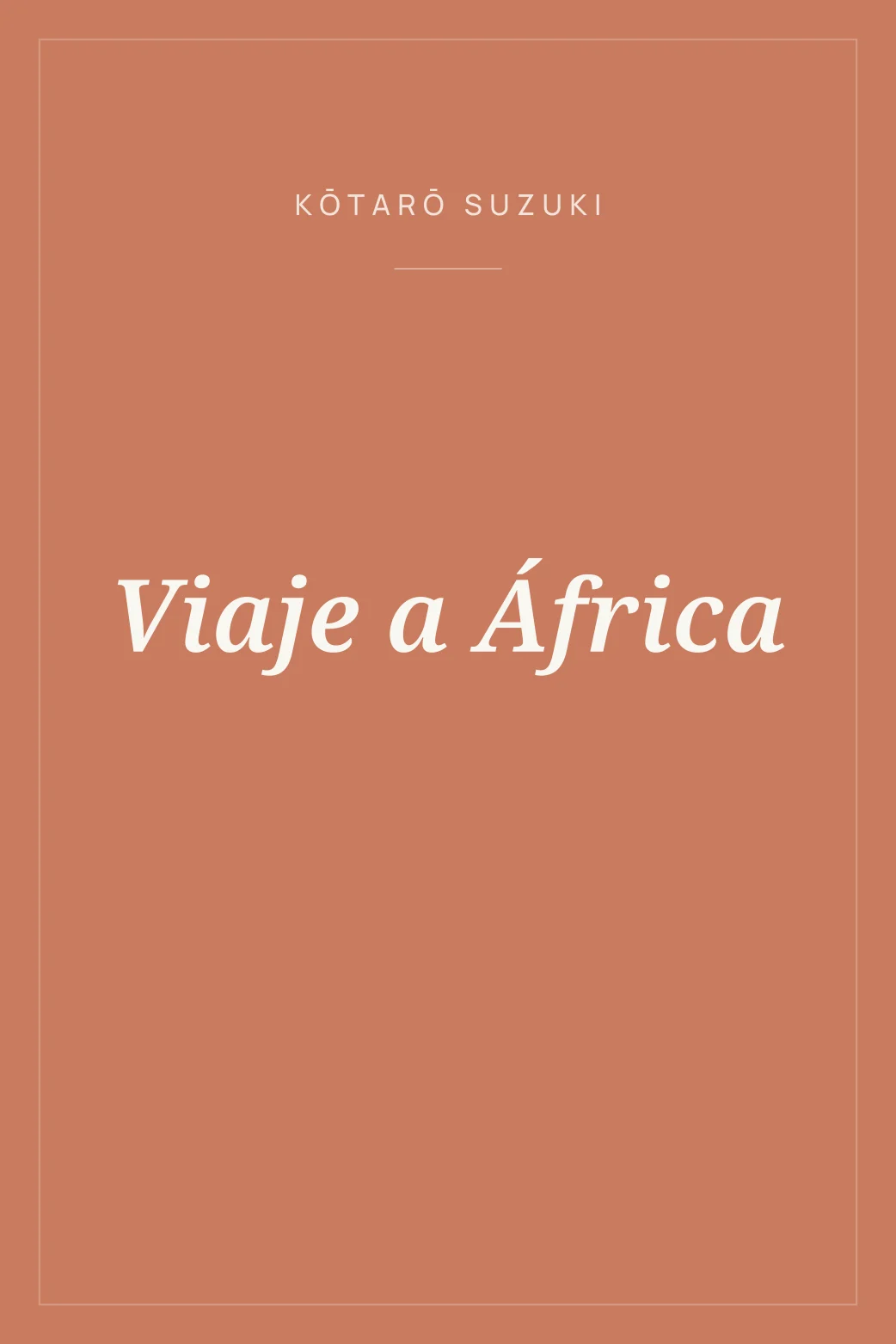 Portada de Viaje a África