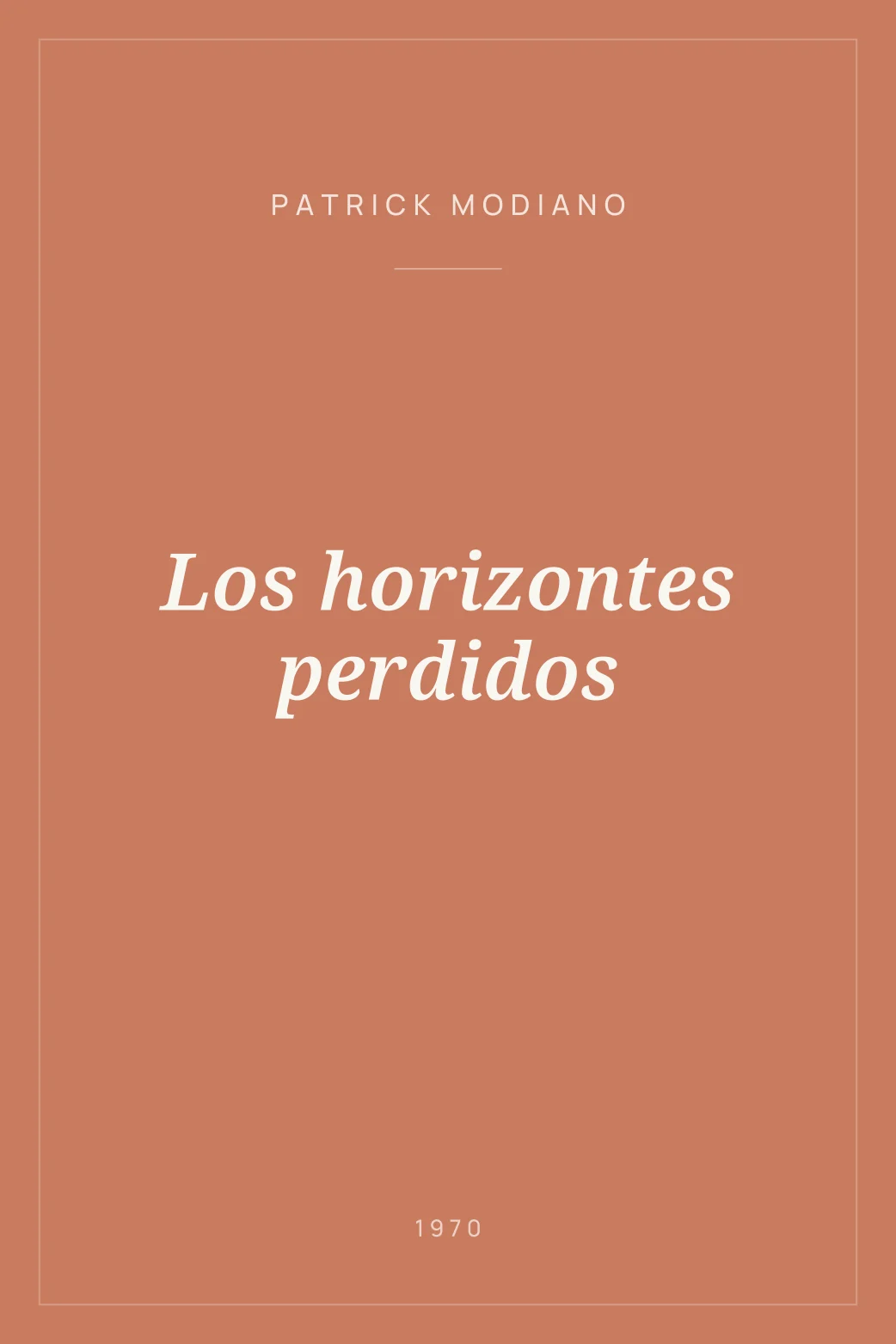 Portada de Los horizontes perdidos