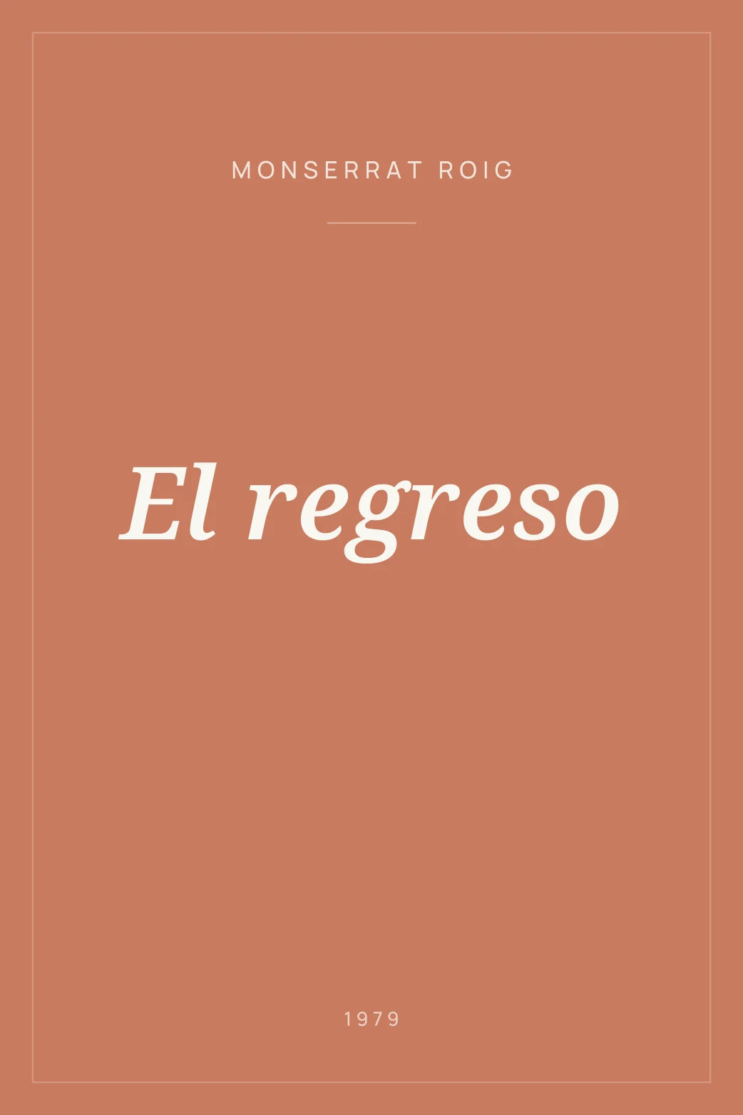 Portada de El regreso