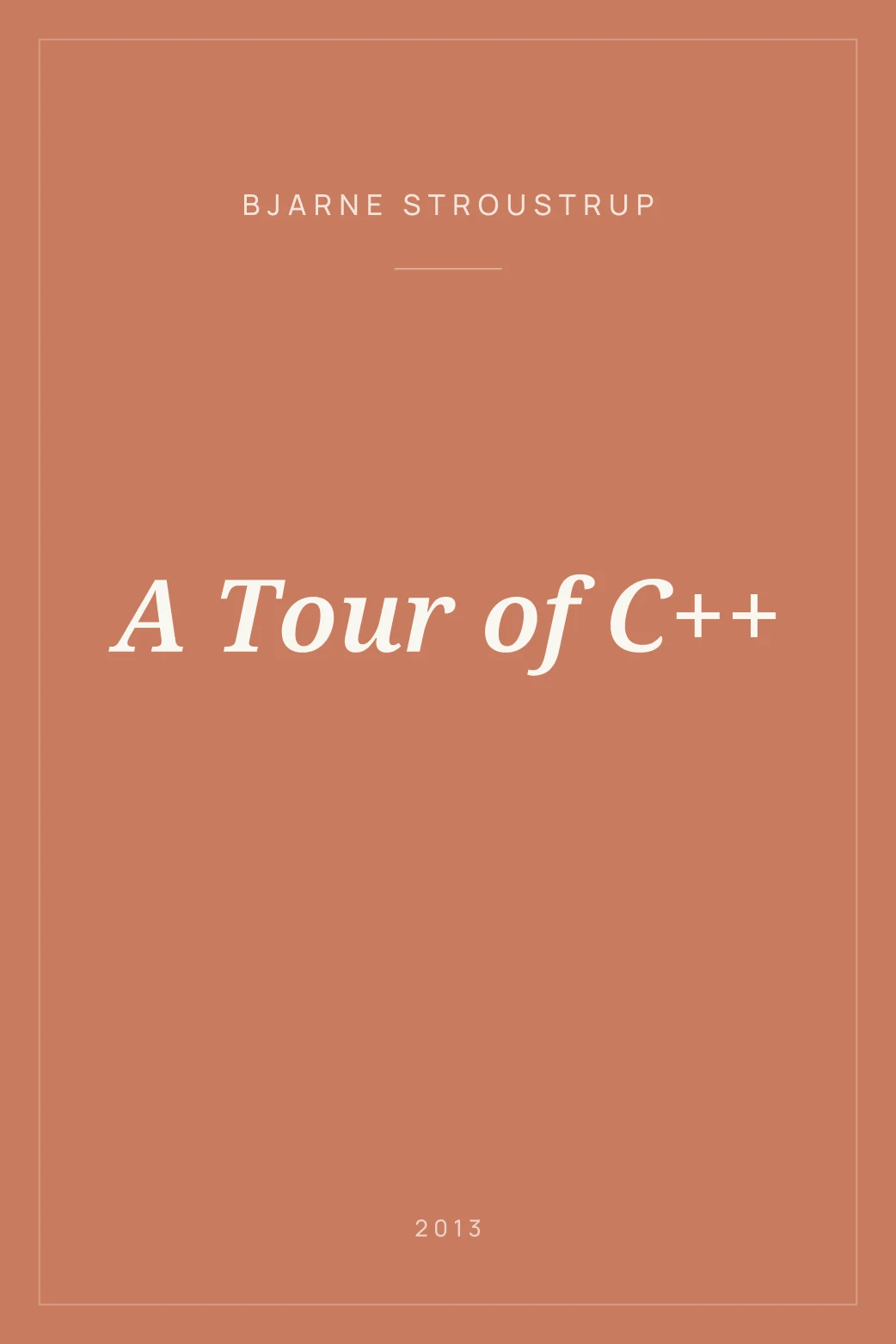 Portada de A Tour of C++