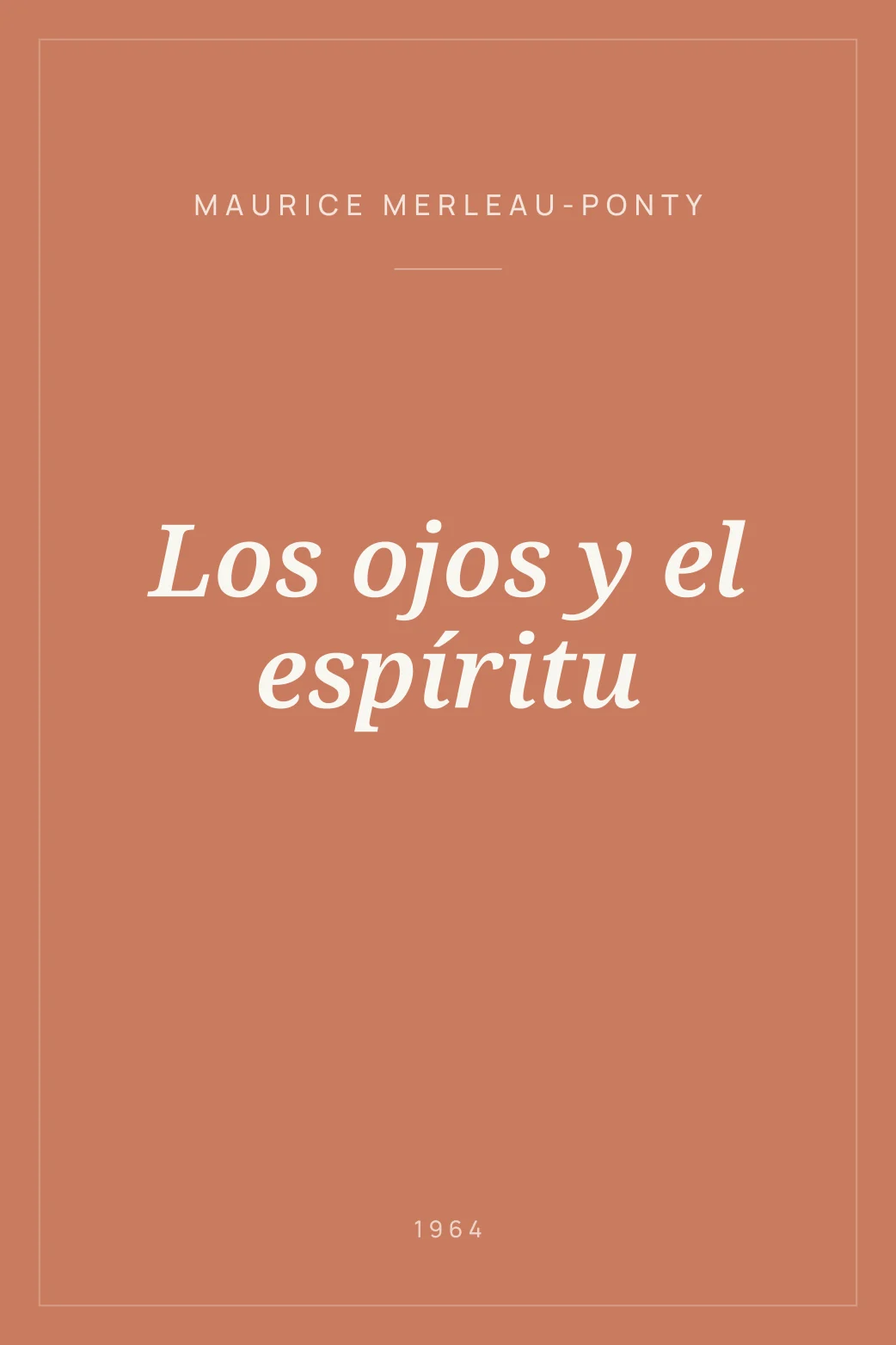 Portada de Los ojos y el espíritu