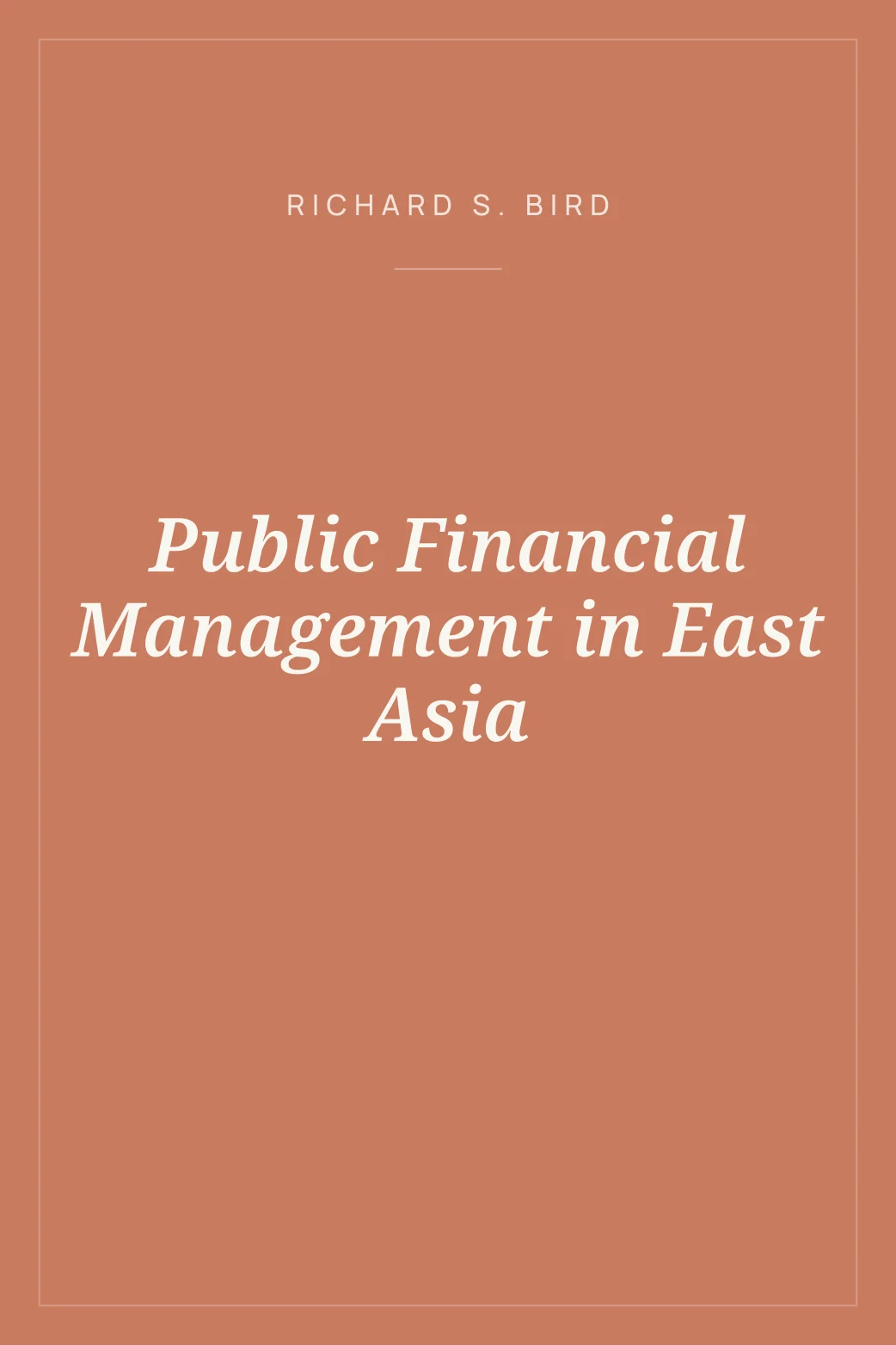 Portada de Public Financial Management in East Asia