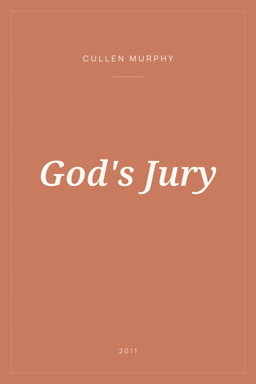 Portada de God's Jury