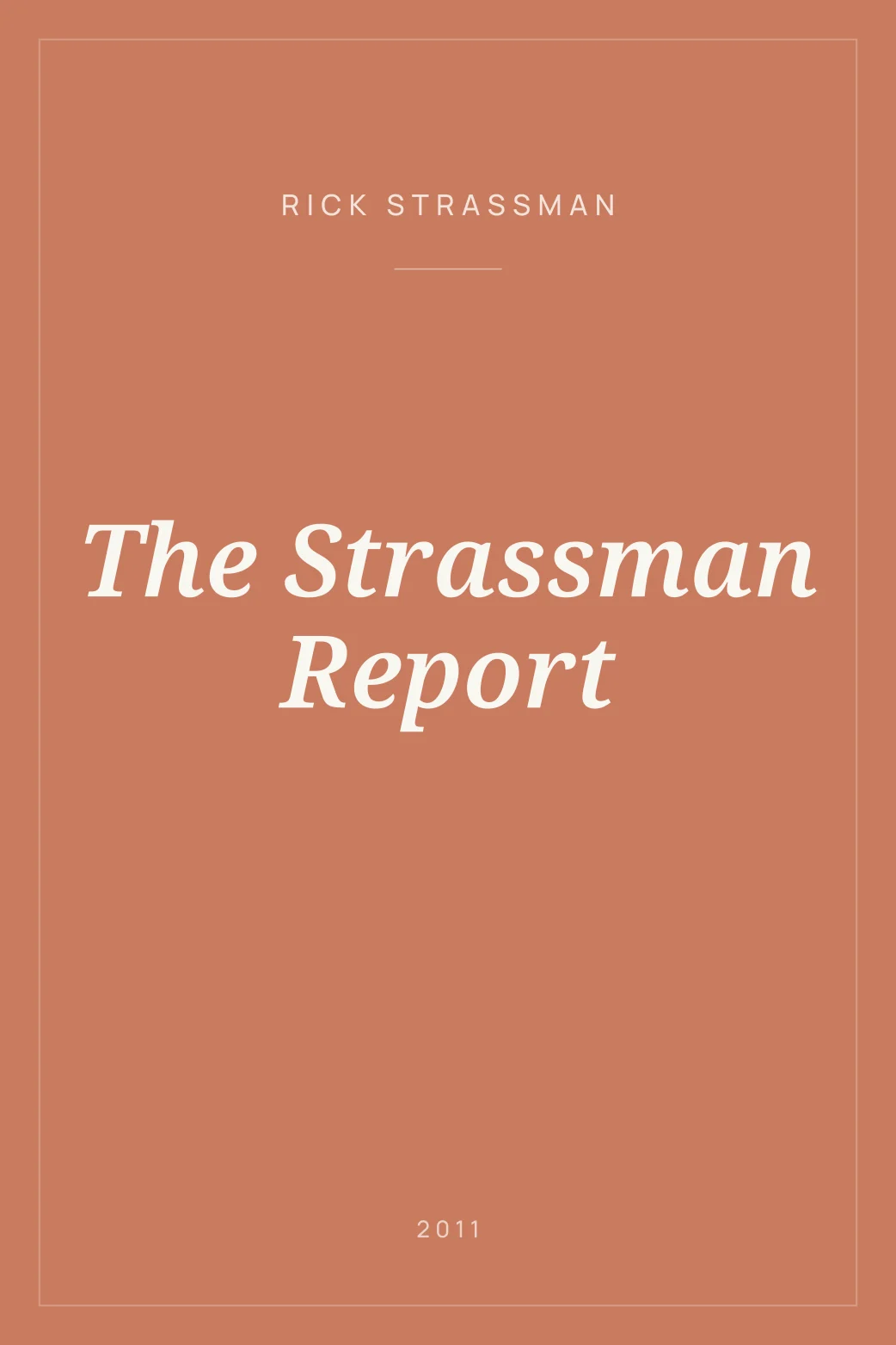Portada de The Strassman Report