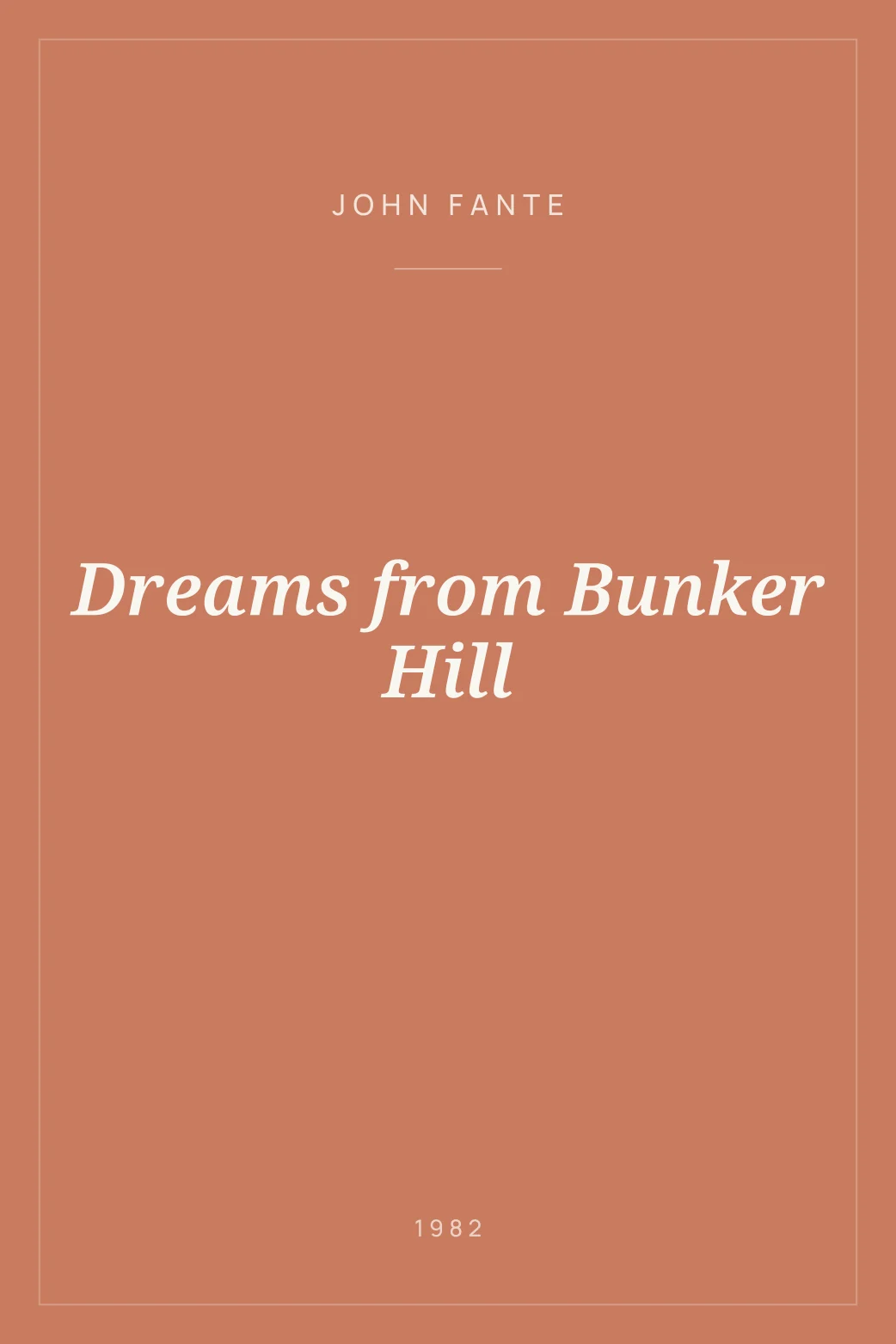Portada de Dreams from Bunker Hill