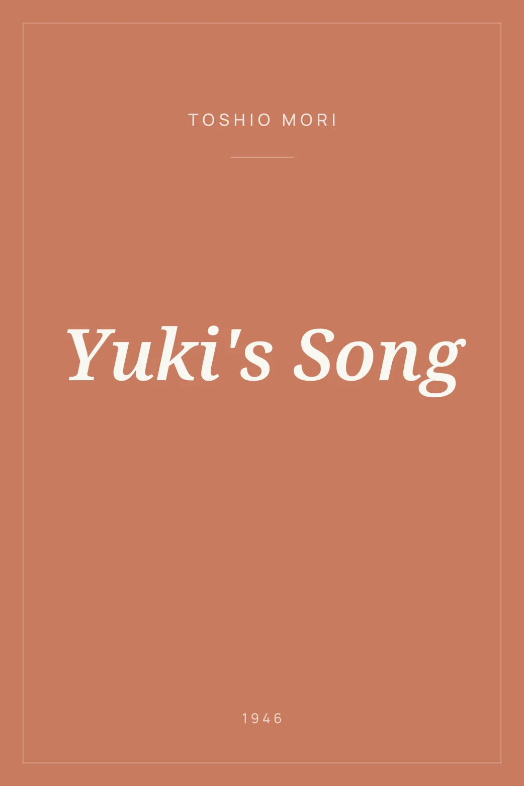 Portada de Yuki's Song