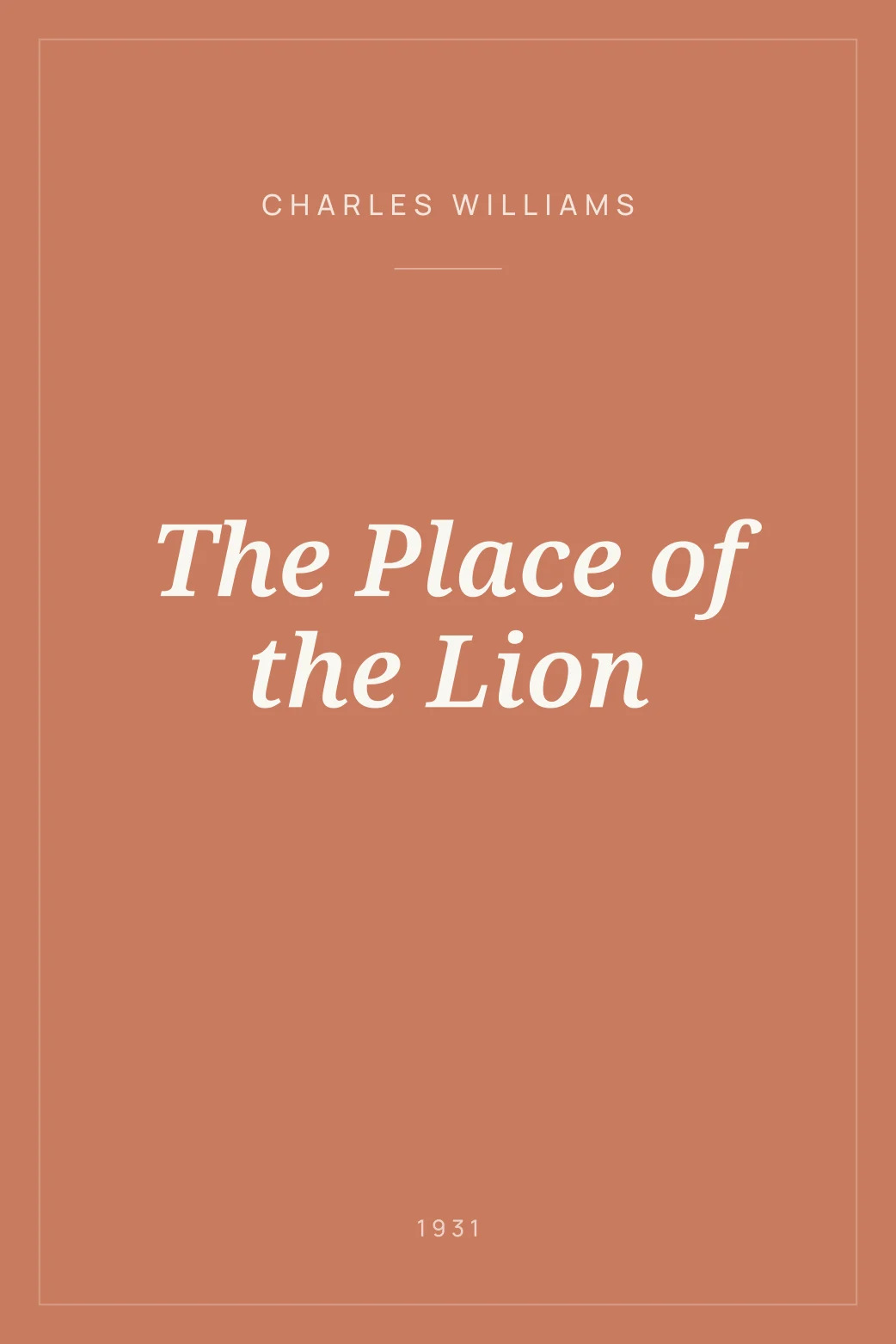 Portada de The Place of the Lion