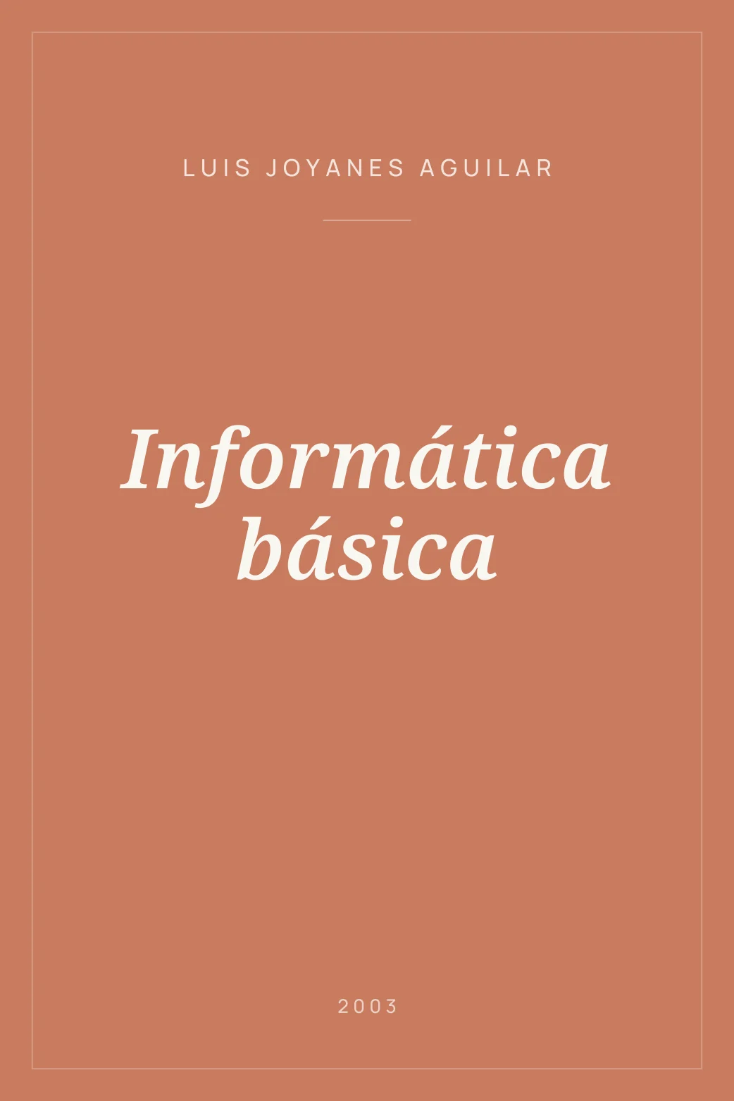 Portada de Informática básica