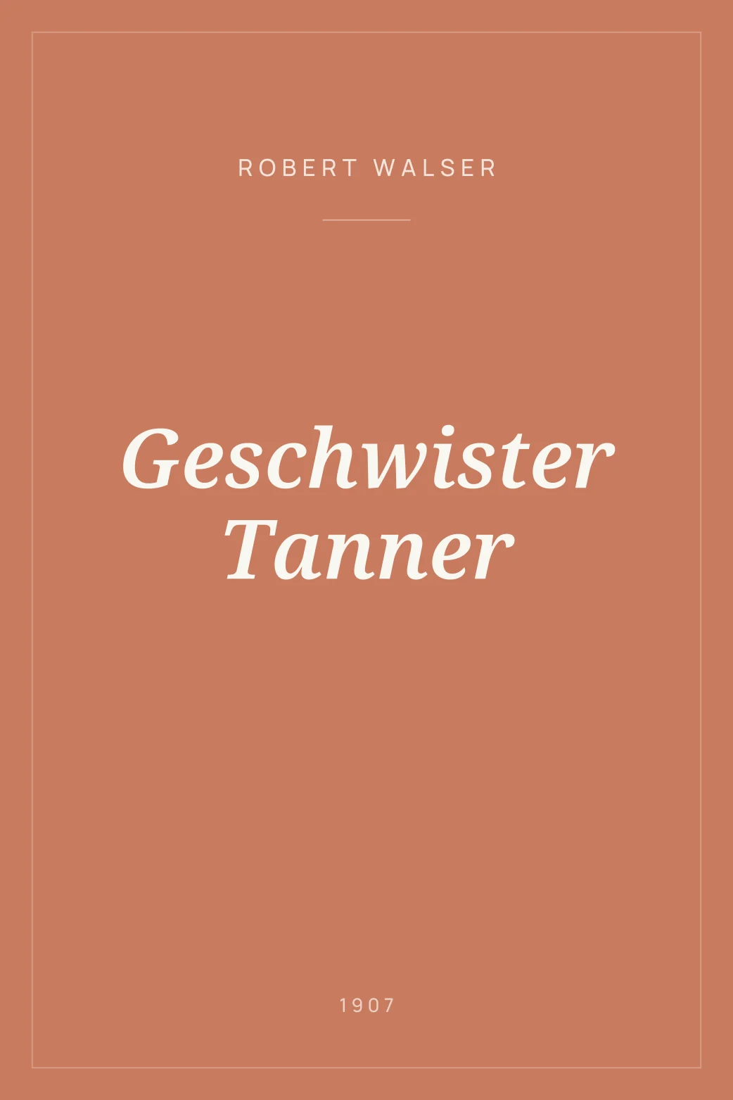 Portada de Geschwister Tanner