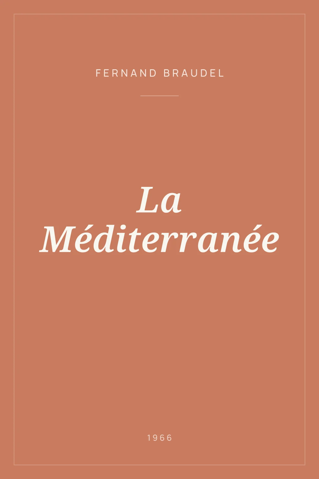 Portada de La Méditerranée