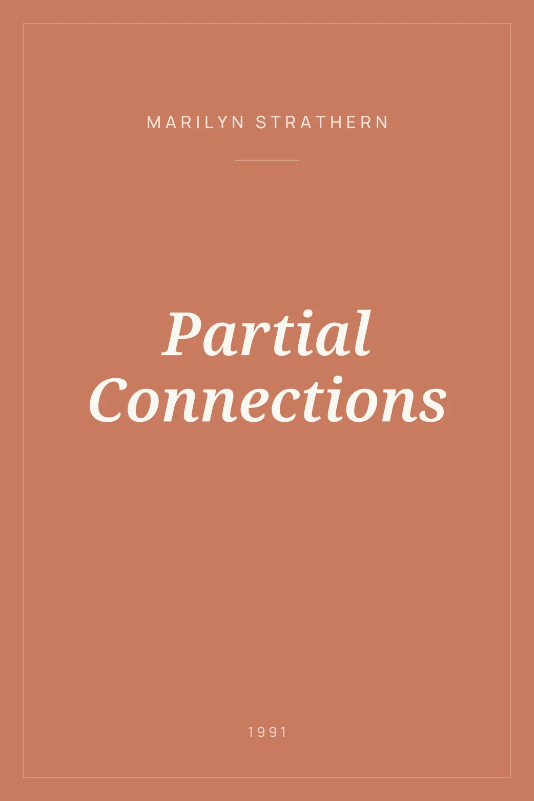 Portada de Partial Connections