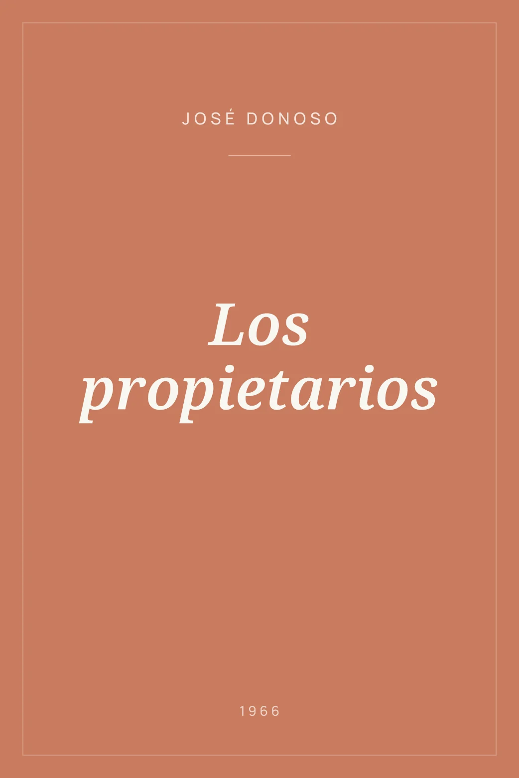 Portada de Los propietarios