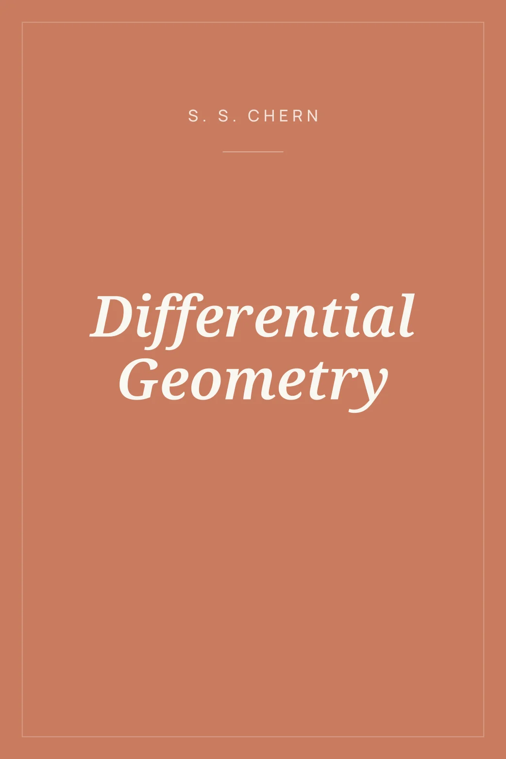 Portada de Differential Geometry