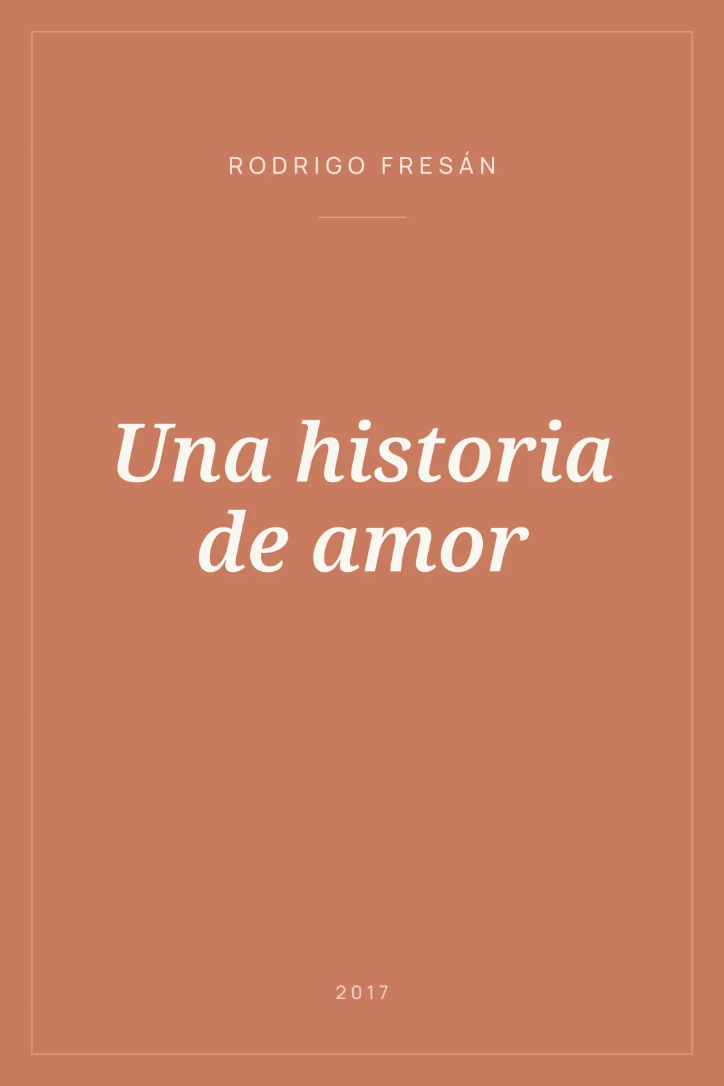 Portada de Una historia de amor