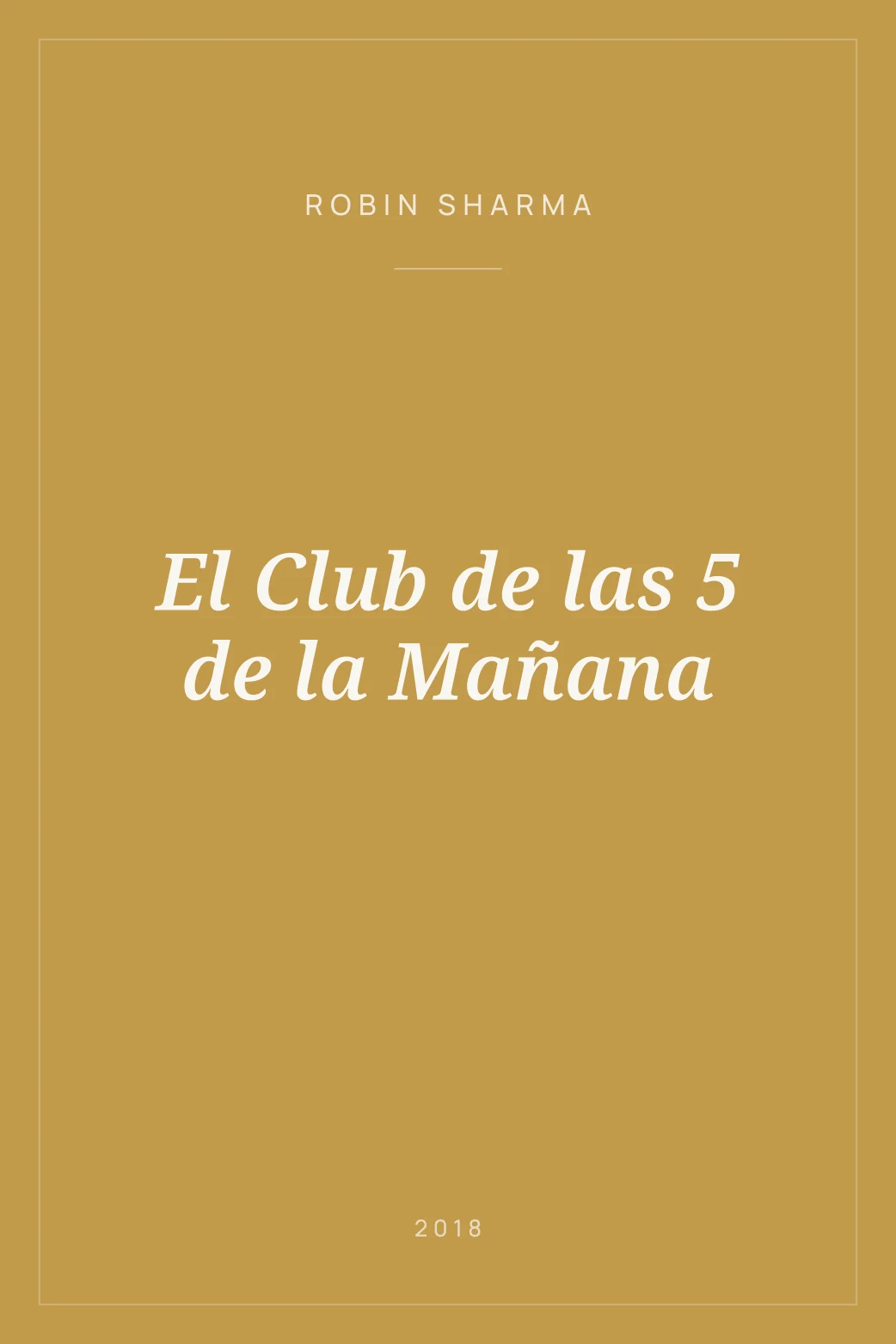 Portada de El Club de las 5 de la Mañana