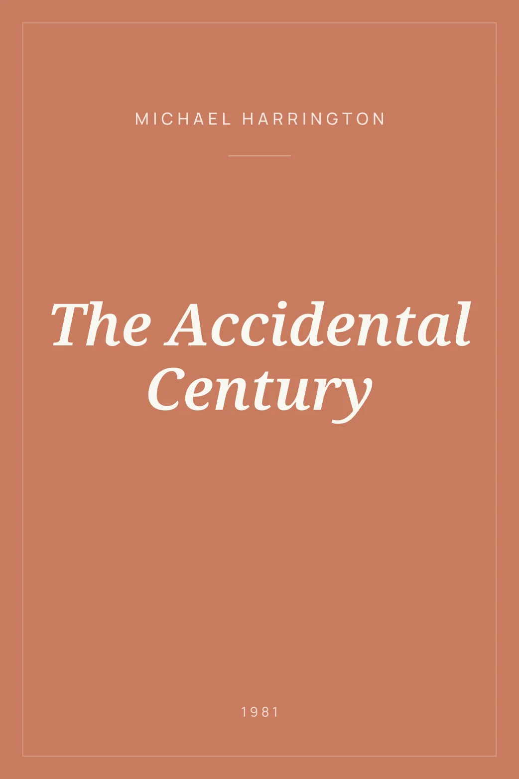Portada de The Accidental Century