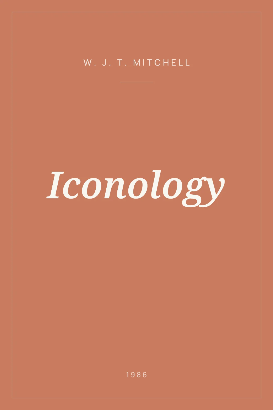 Portada de Iconology