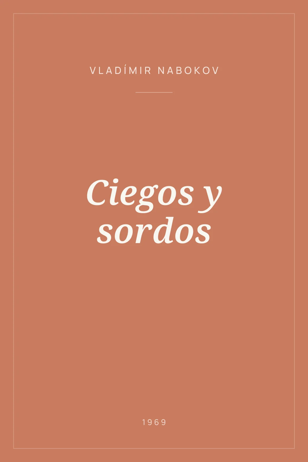 Portada de Ciegos y sordos